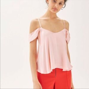 NWT TopShop satin off the shoulder tank